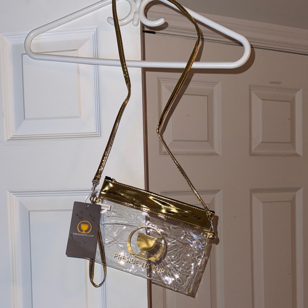 FREE Gold and Clear Crossbody Bag